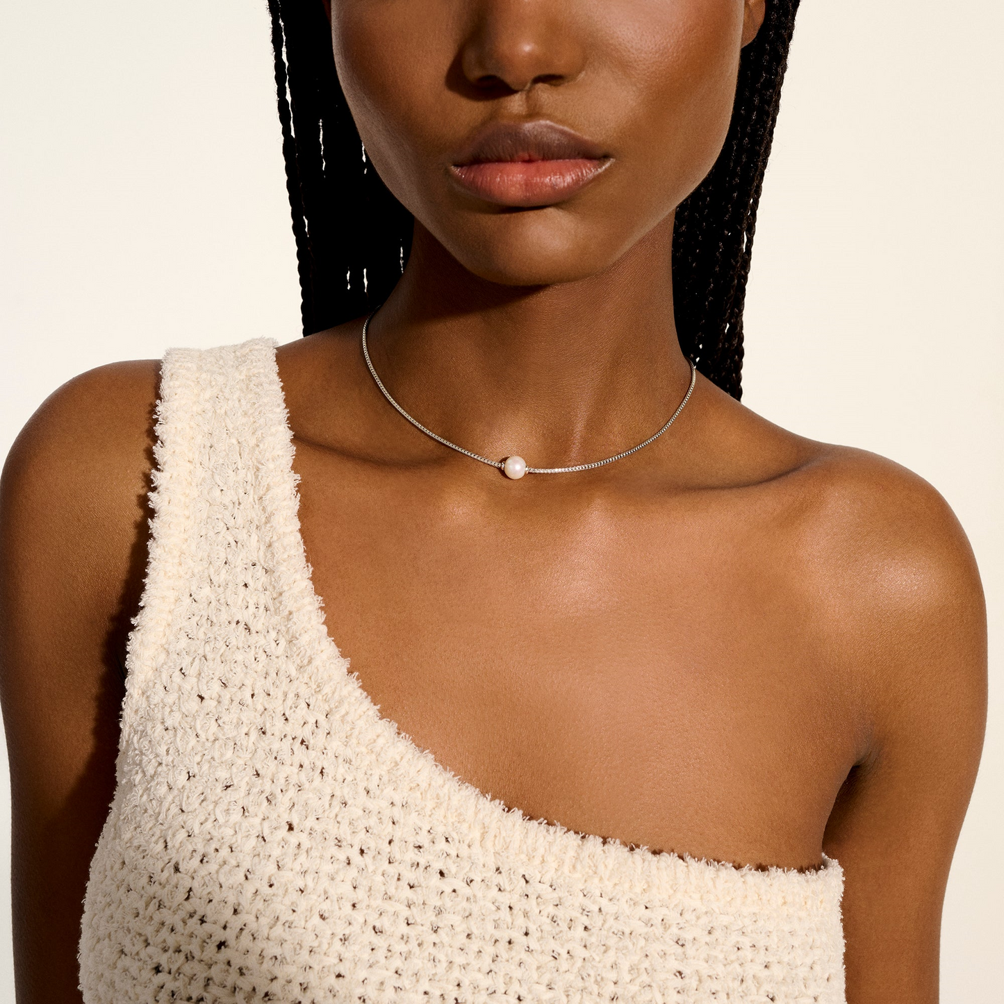 JH Essential Pearl Necklace, Sterling Silver, 1.8MM