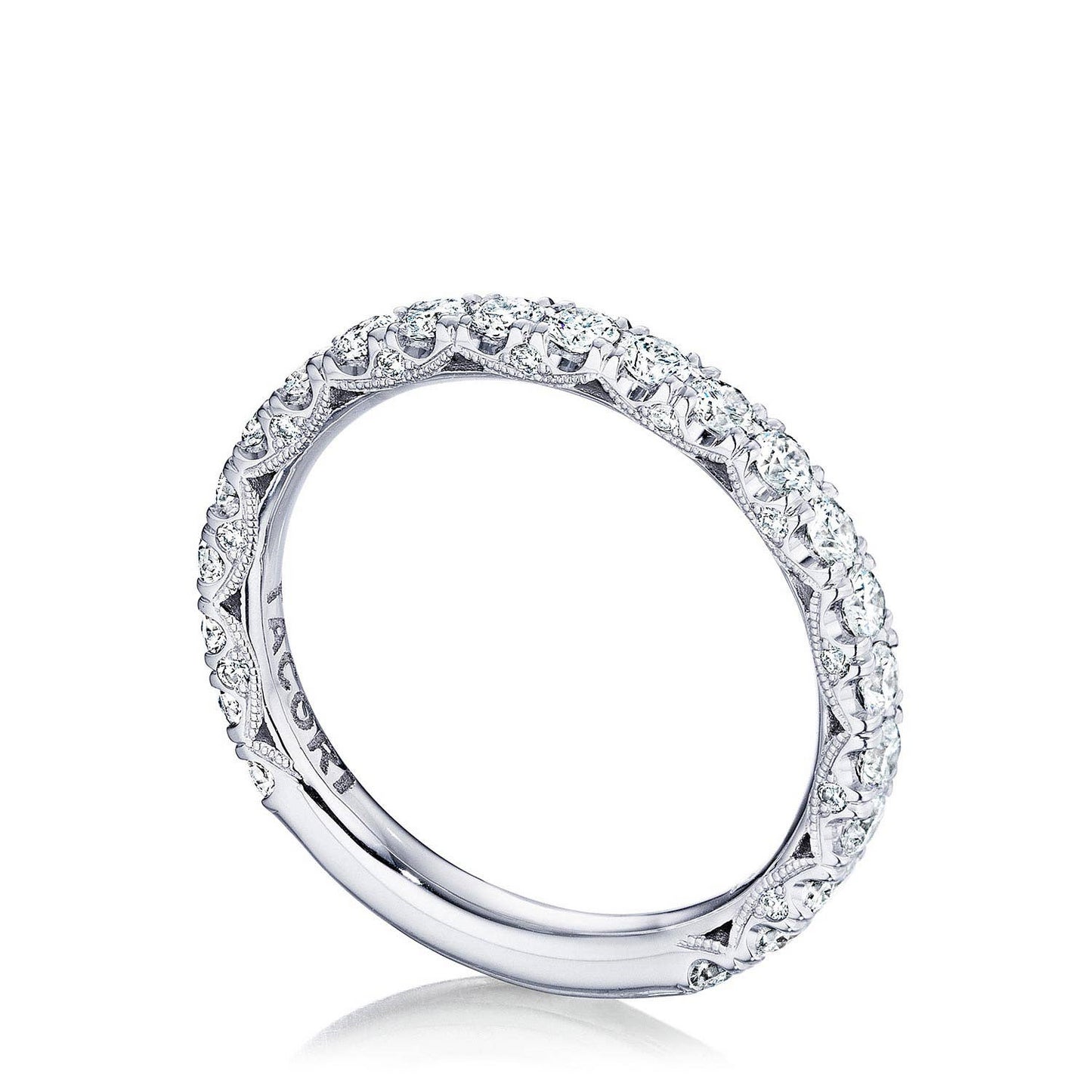 PLATINUM DIAMOND 3/4 WAY BAND .98TWT