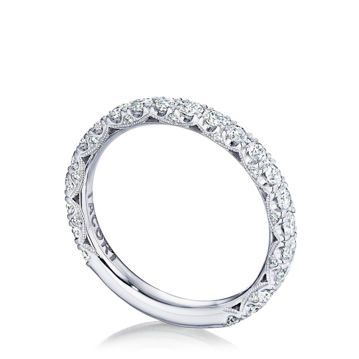 PLATINUM DIAMOND 3/4 WAY BAND .98TWT