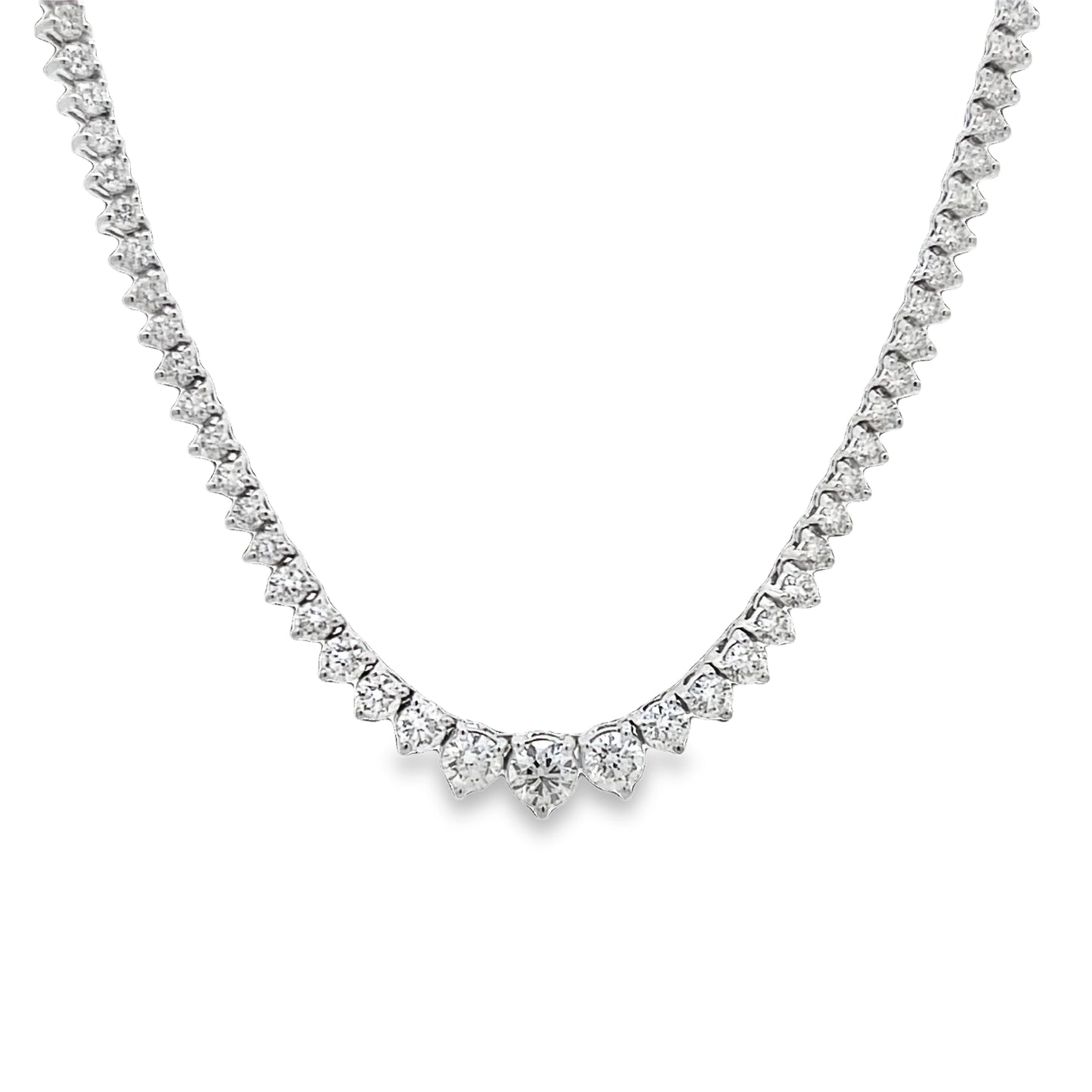 14KW DIAMOND TENNIS NECKLACE