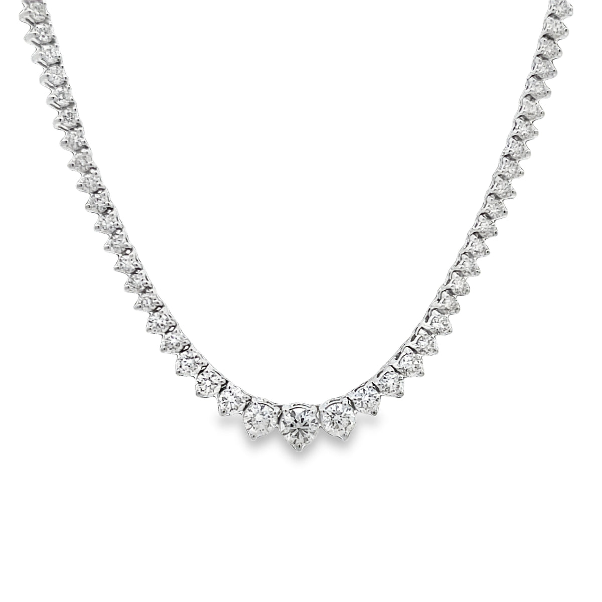 14KW DIAMOND TENNIS NECKLACE