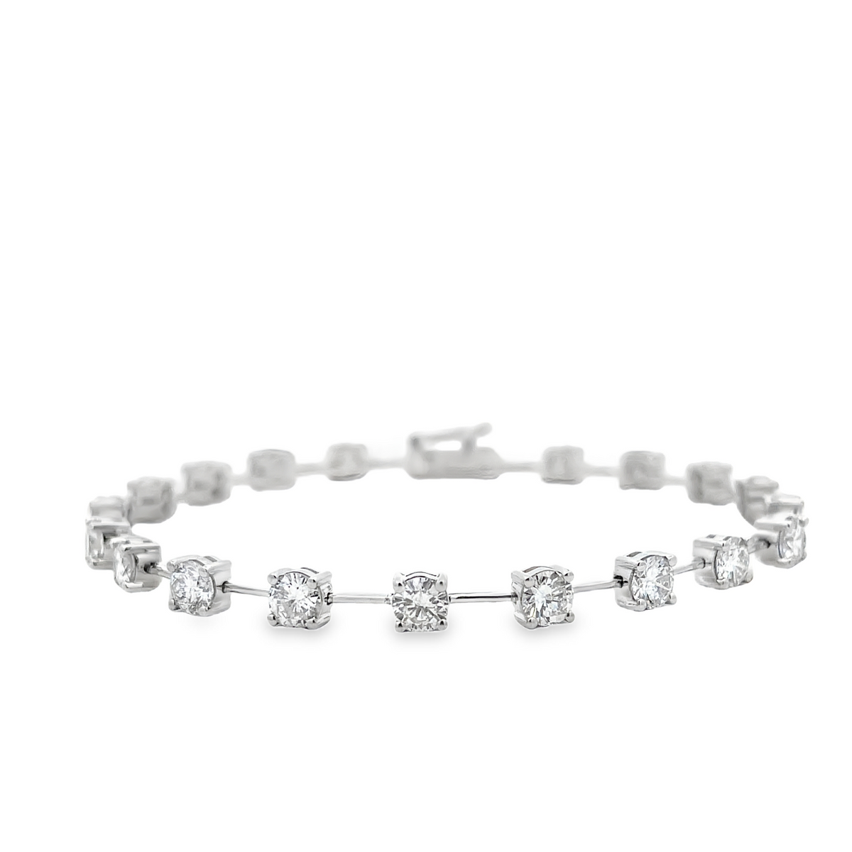18KW DIAMOND STATION BRACELET