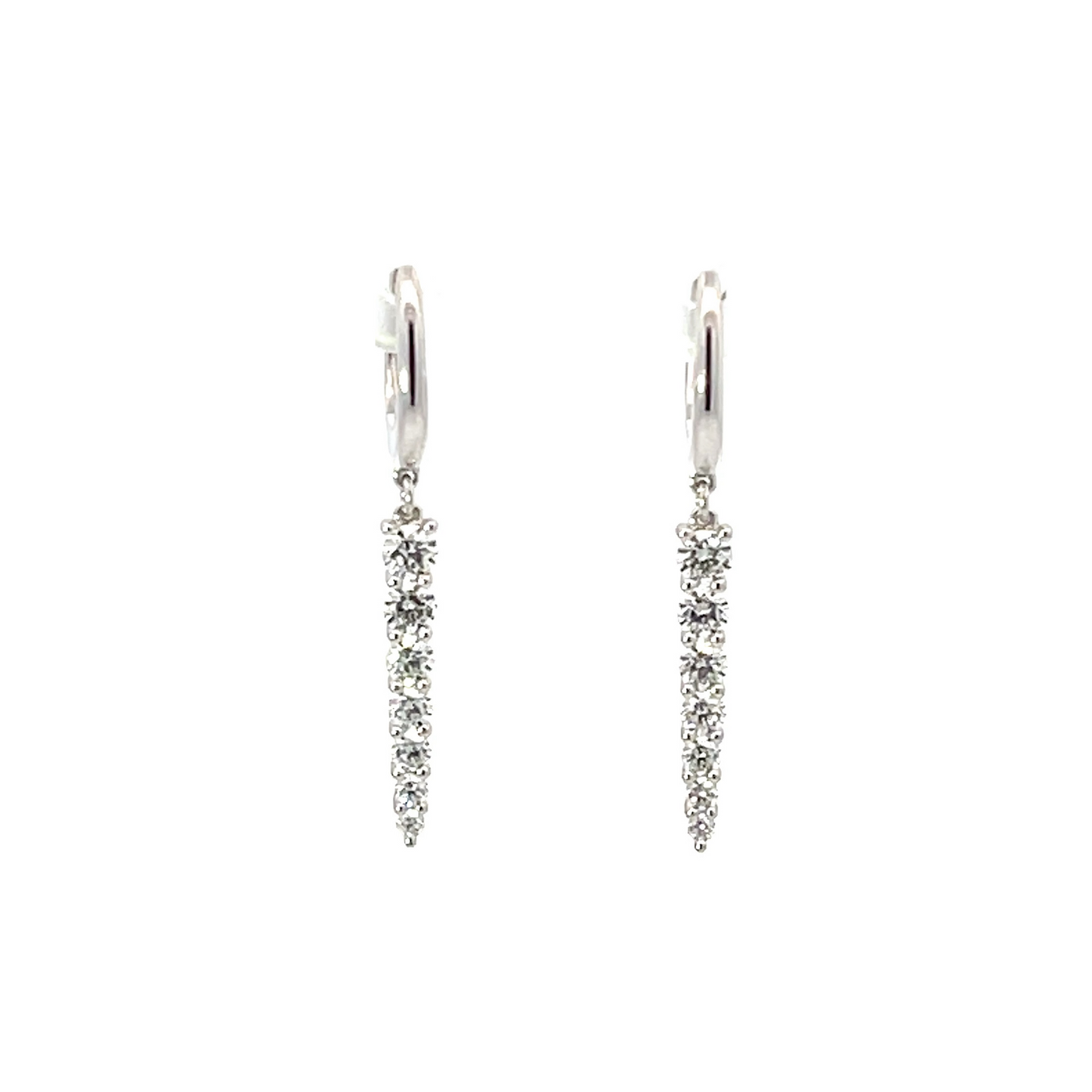18KW DIAMOND IDENTITY DROP EARRINGS