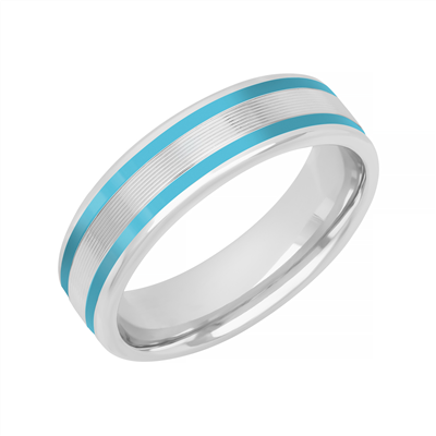 14KW & TURQUOISE CERAMIC BAND