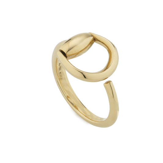 18KY HORSEBIT RING