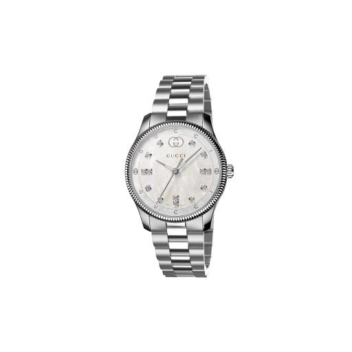 29MM SS G-TIMELESS WH MOP DIA DL BRAC