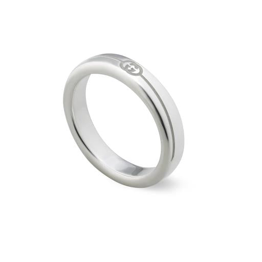 STERLING SILVER GUCCI TAG RING
