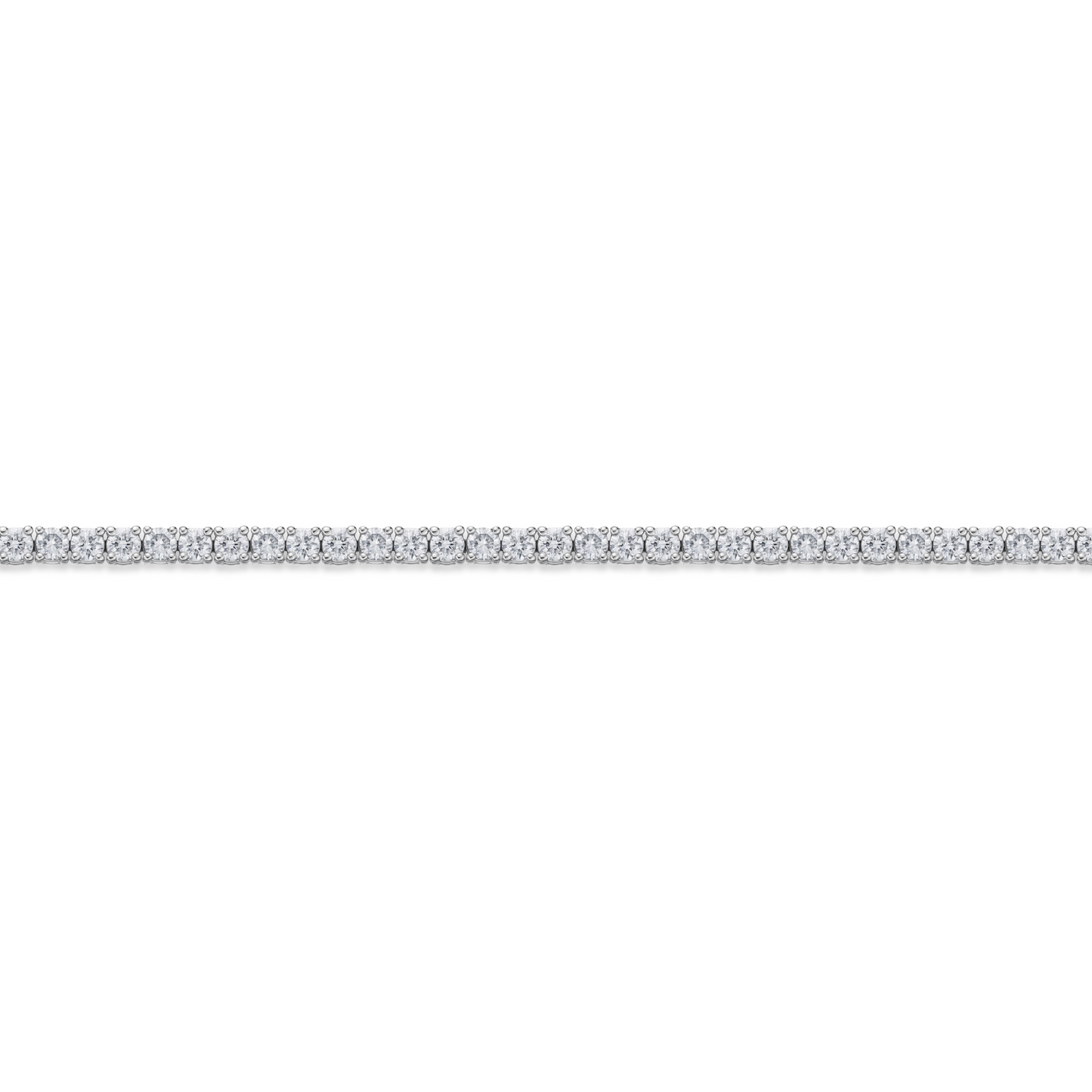 18WG CLASSIC 4-PRONG DIAMOND LINE BRACELET