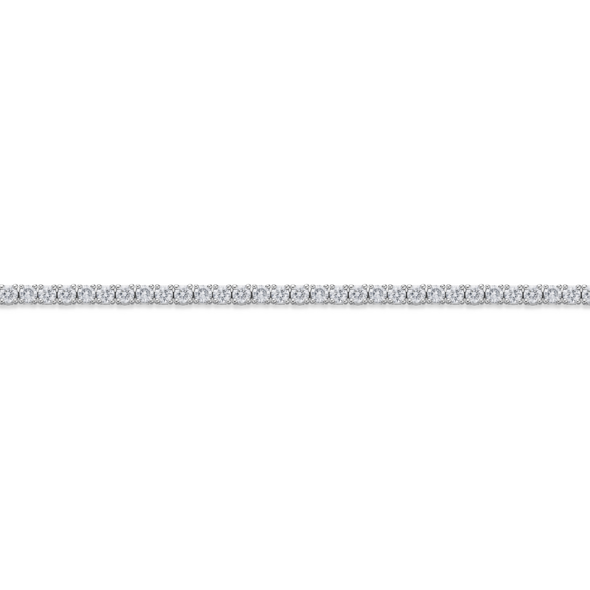 18WG CLASSIC 4-PRONG DIAMOND LINE BRACELET