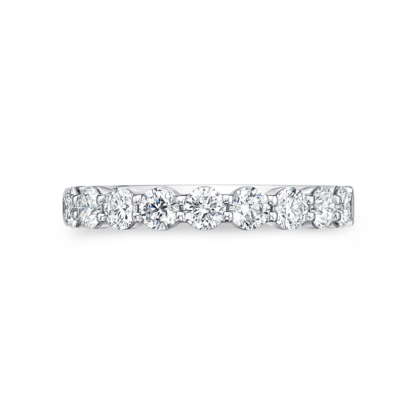 PETITIE PLATIUM DIAMOND HALFWAY BAND
