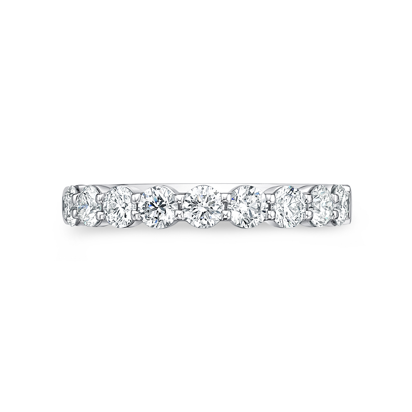 PETITIE PLATIUM DIAMOND HALFWAY BAND
