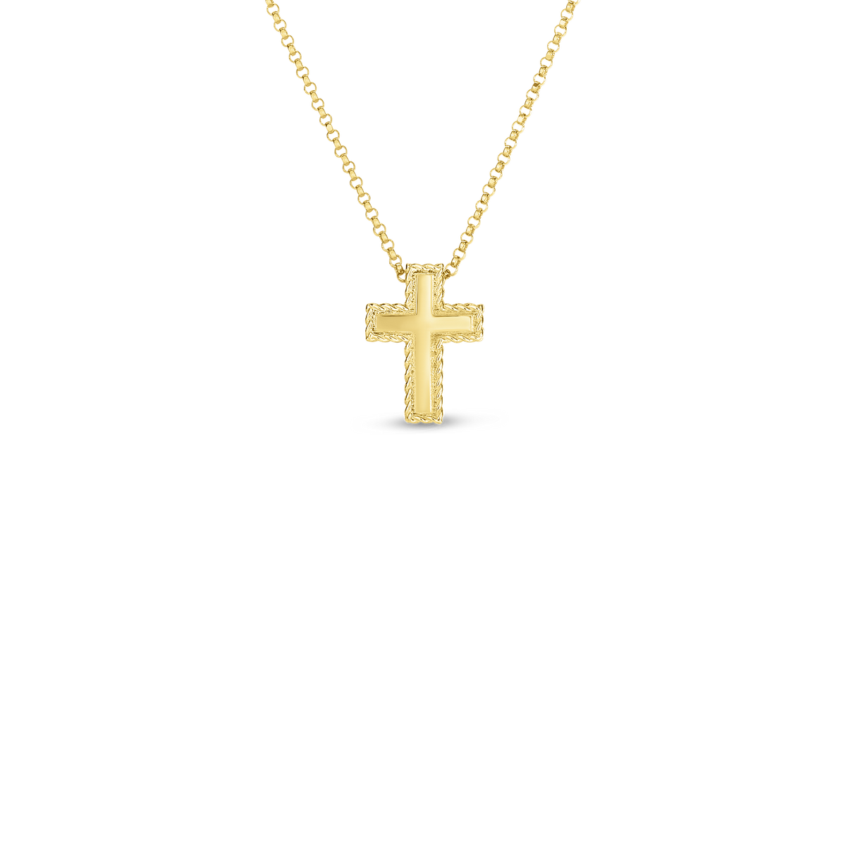 18KY PRINCESS CROSS PENDANT