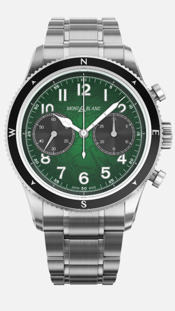 42MM SS 1858 CHRONO ZERO OXYGEN GREEN DIAL
