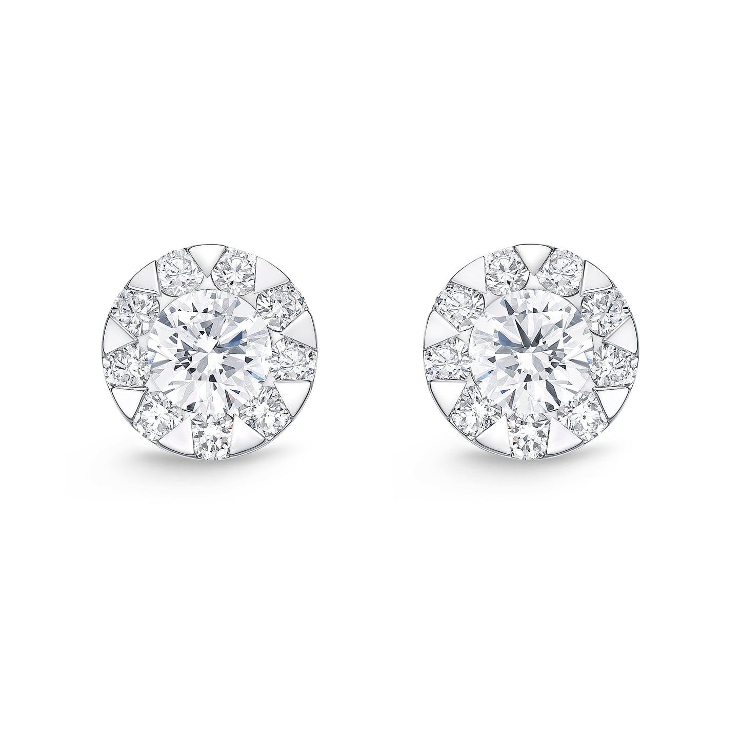 18KW DIAMOND STUDS EARRINGS