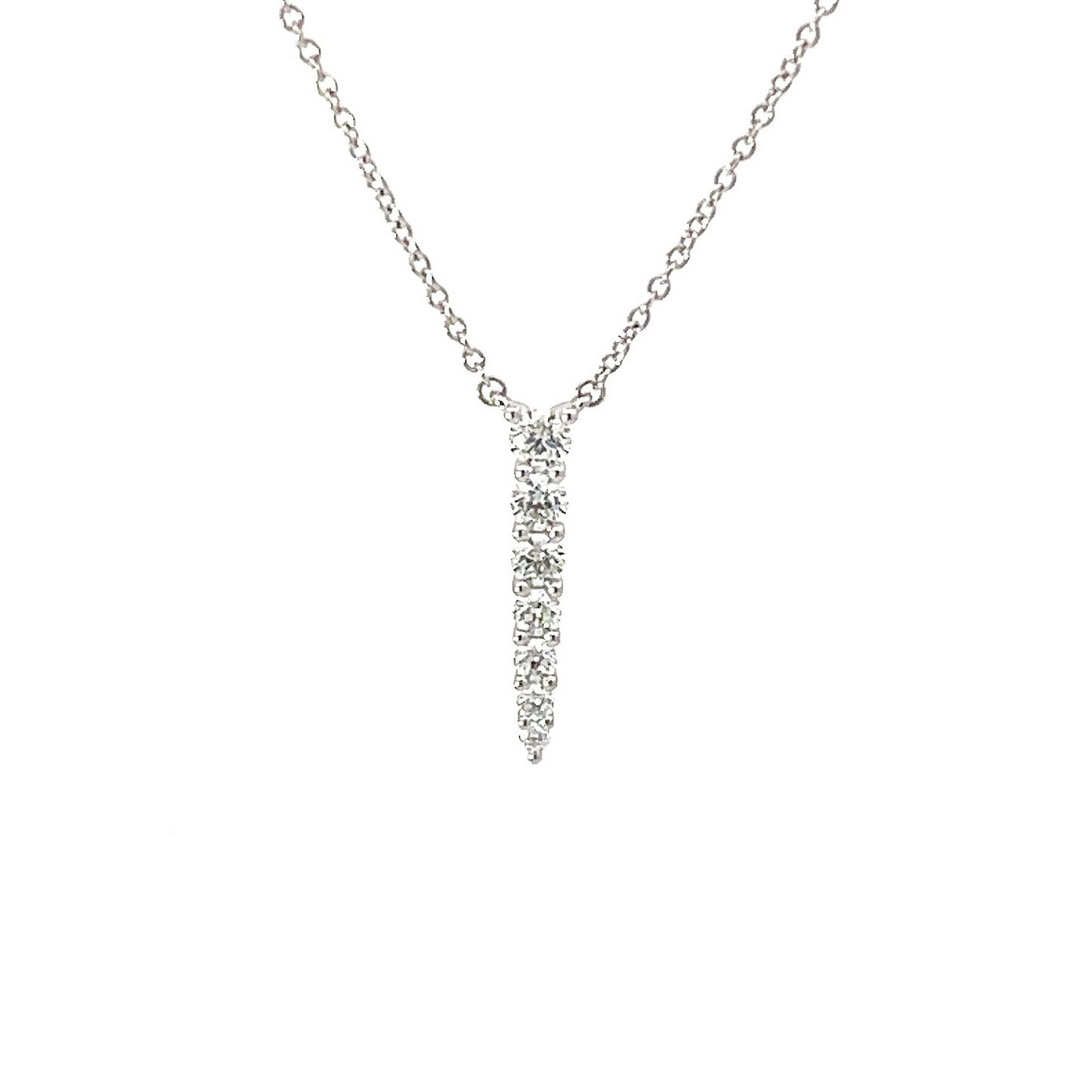 18KW DIAMOND IDENTITY PENDANT