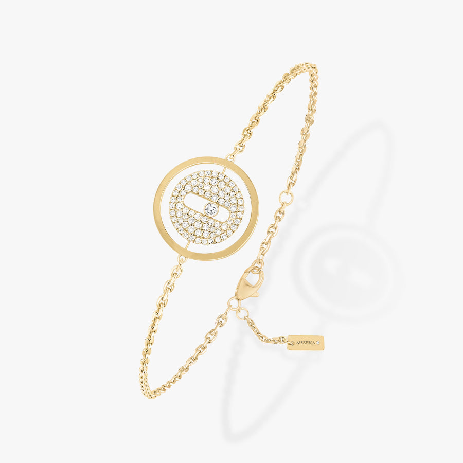 18KY LUCKY MOVE DIAMOND BRACELET