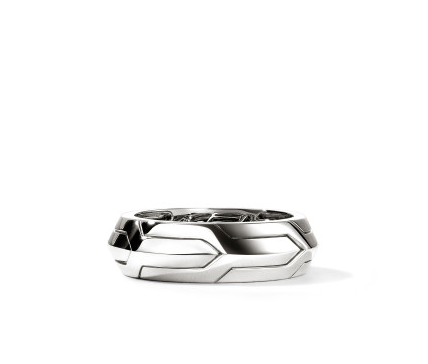 Icon 50 Band Ring, Sterling Silver, 7MM