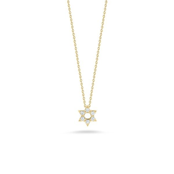 18KY TINY TREASURES STAR OF DAVID PENDANT