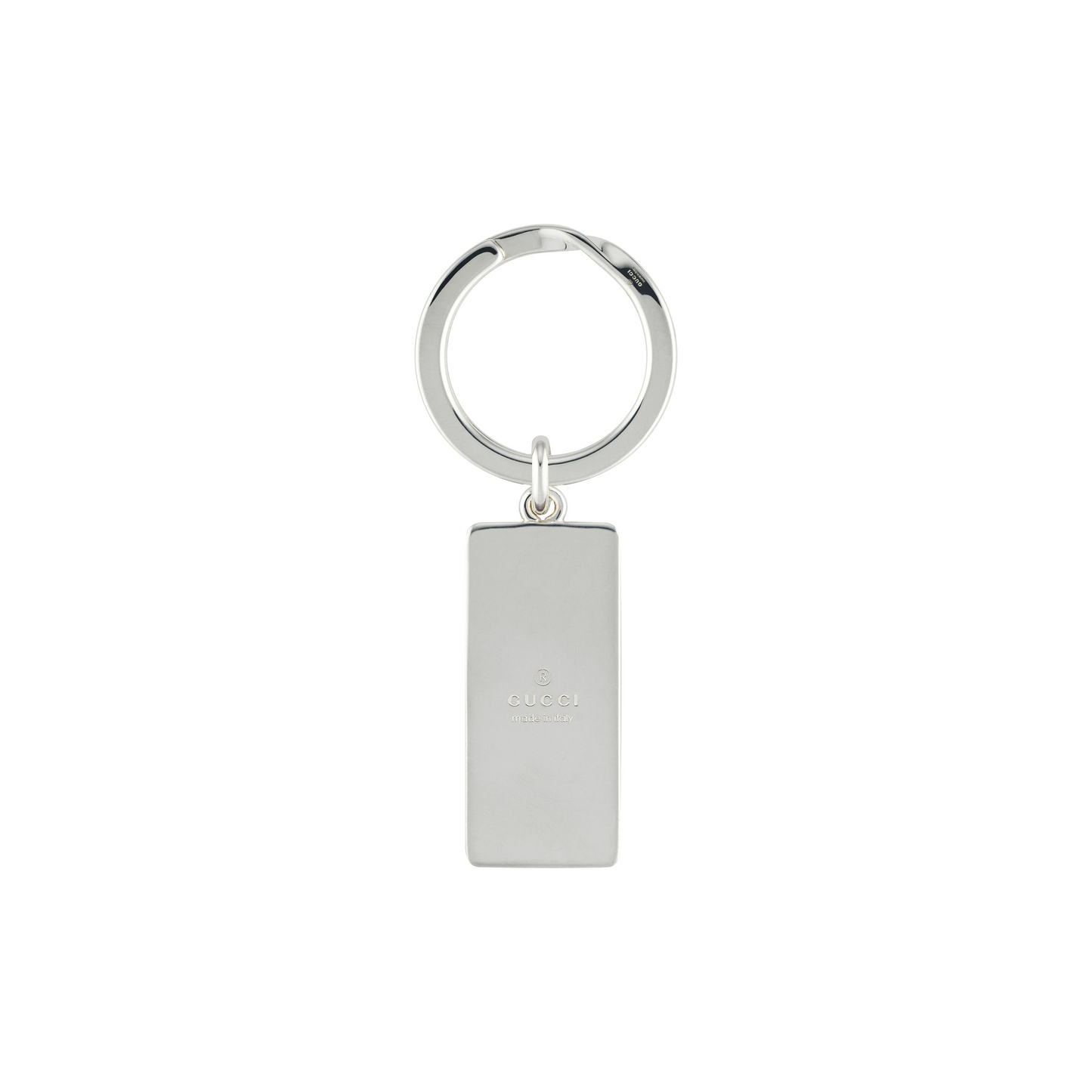 SS GUCCI TRADEMARK KEYRING WITH ROSSO ANCORA ENAMEL