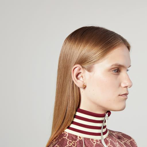 GUCCI 18KY INTERLOCKING G STUDS