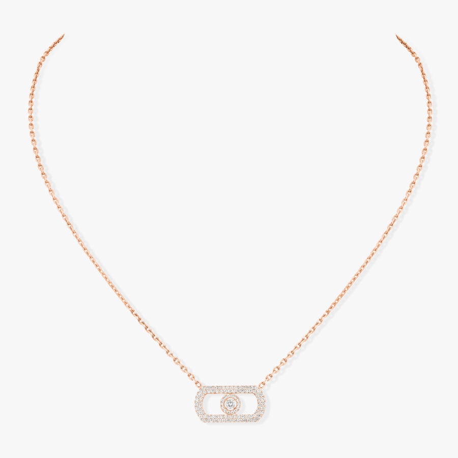 18KR SO MOVE PAVE DIAMOND NECKLACE