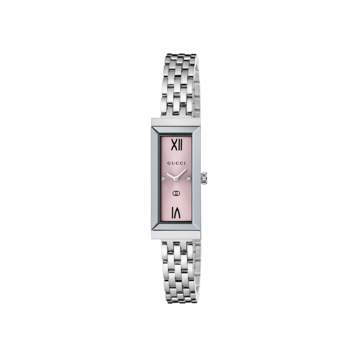 SS G-FRAME PINK DIAMOND DIAL