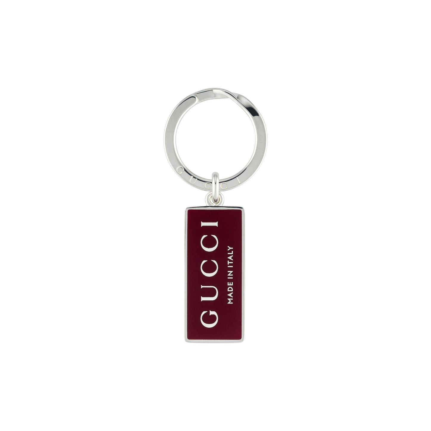 SS TRADEMARK KEYRING WITH ROSSO ANCORA ENAMEL