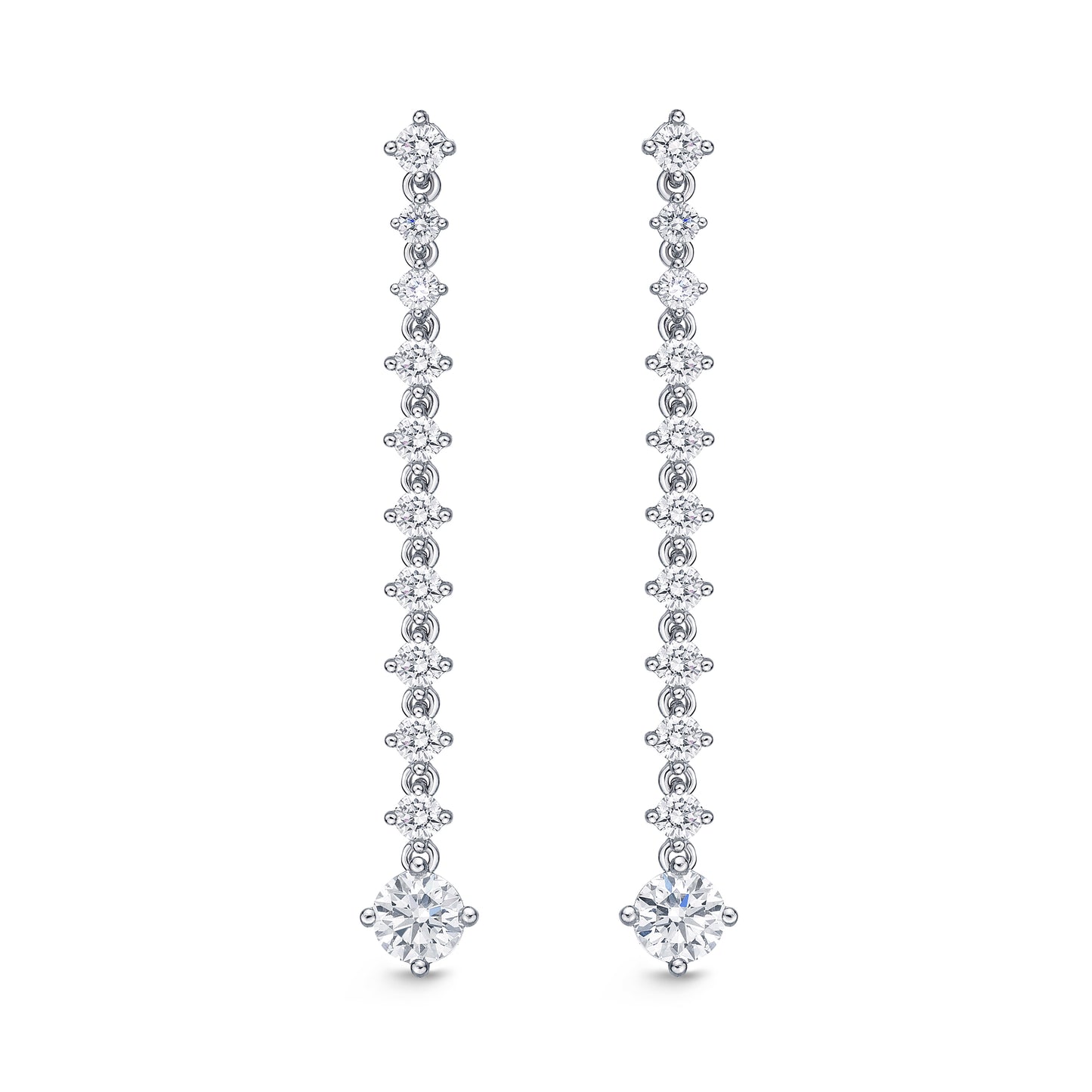 18KW LILA DIAMOND DROP EARRINGS