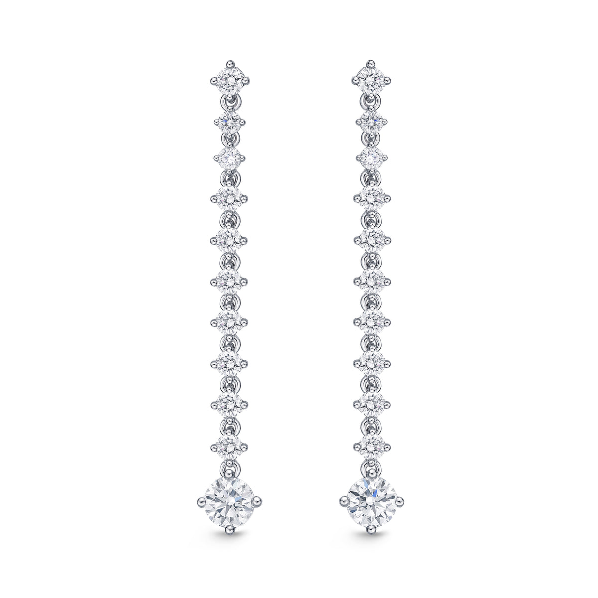 18KW LILA DIAMOND DROP EARRINGS