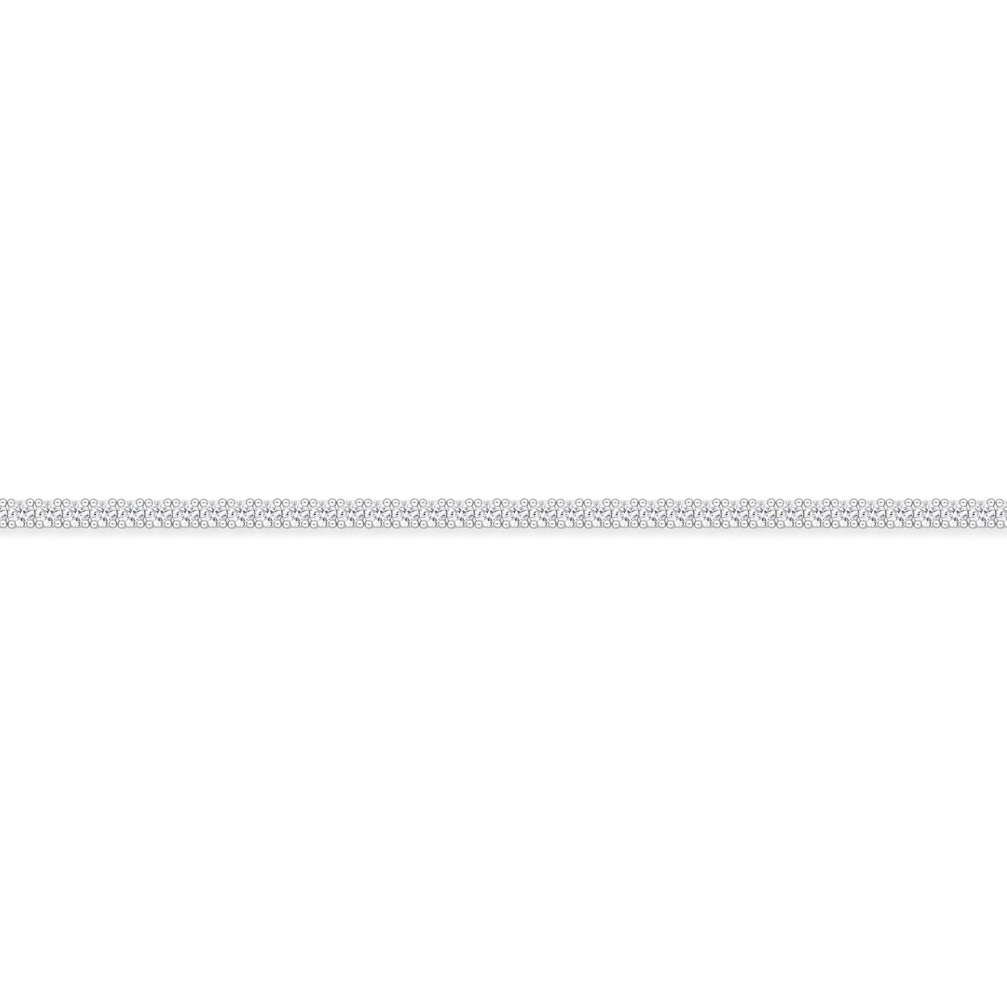 18KW UNIFORM 4-PRONG DIAMOND LINE NECKLACE
