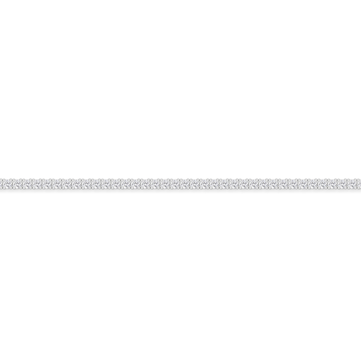 18KW UNIFORM 4-PRONG DIAMOND LINE NECKLACE