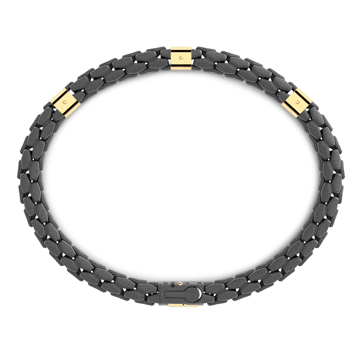 ZANCAN 18KY AND TITANIUM MENS BRACELET