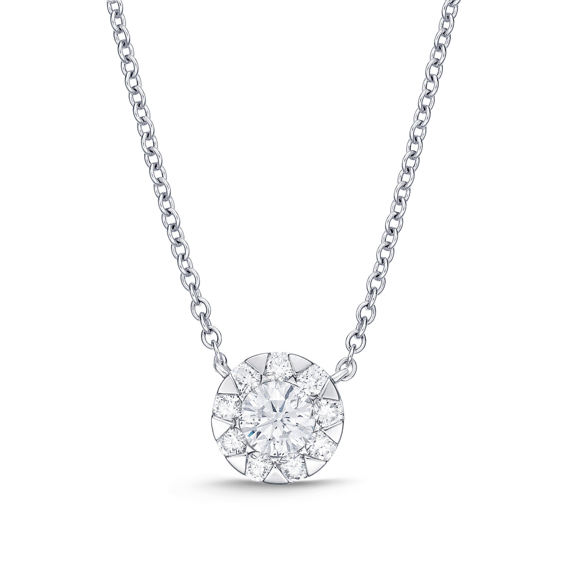 18KW DIAMOND BOUQUET NECKLACE