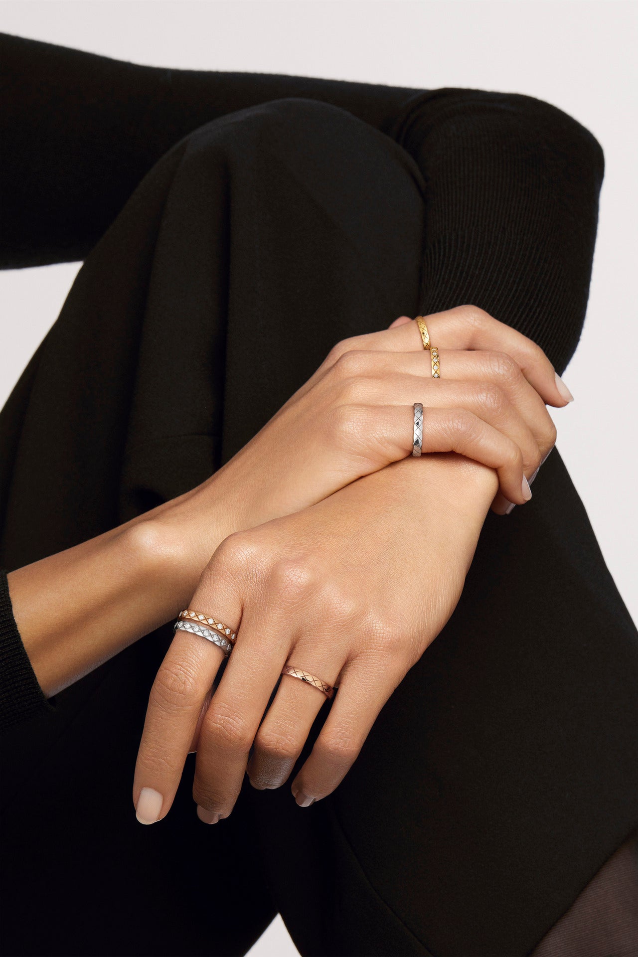 CHANEL COCO CRUSH RING QUILTED MOTIF MINI VERSION