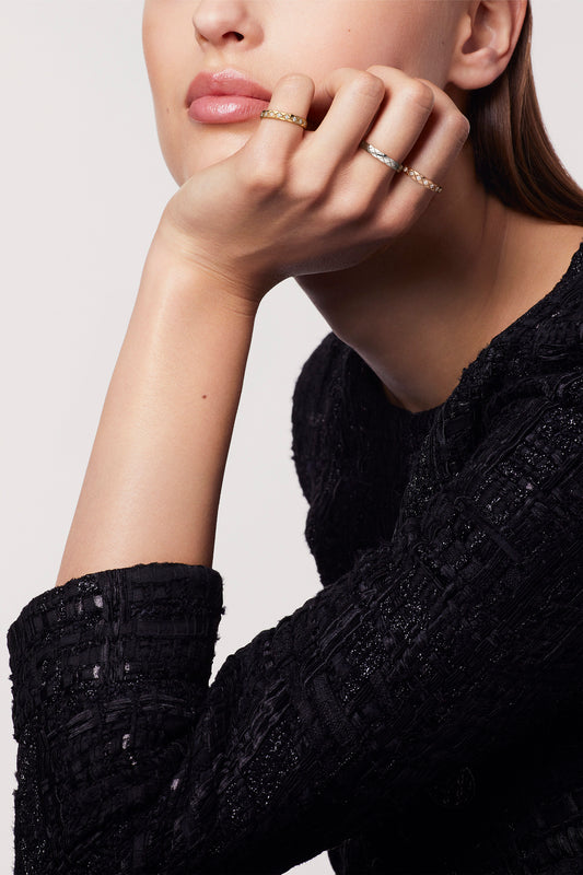 CHANEL COCO CRUSH RING, QUILTED MOTIF MINI VERSION
