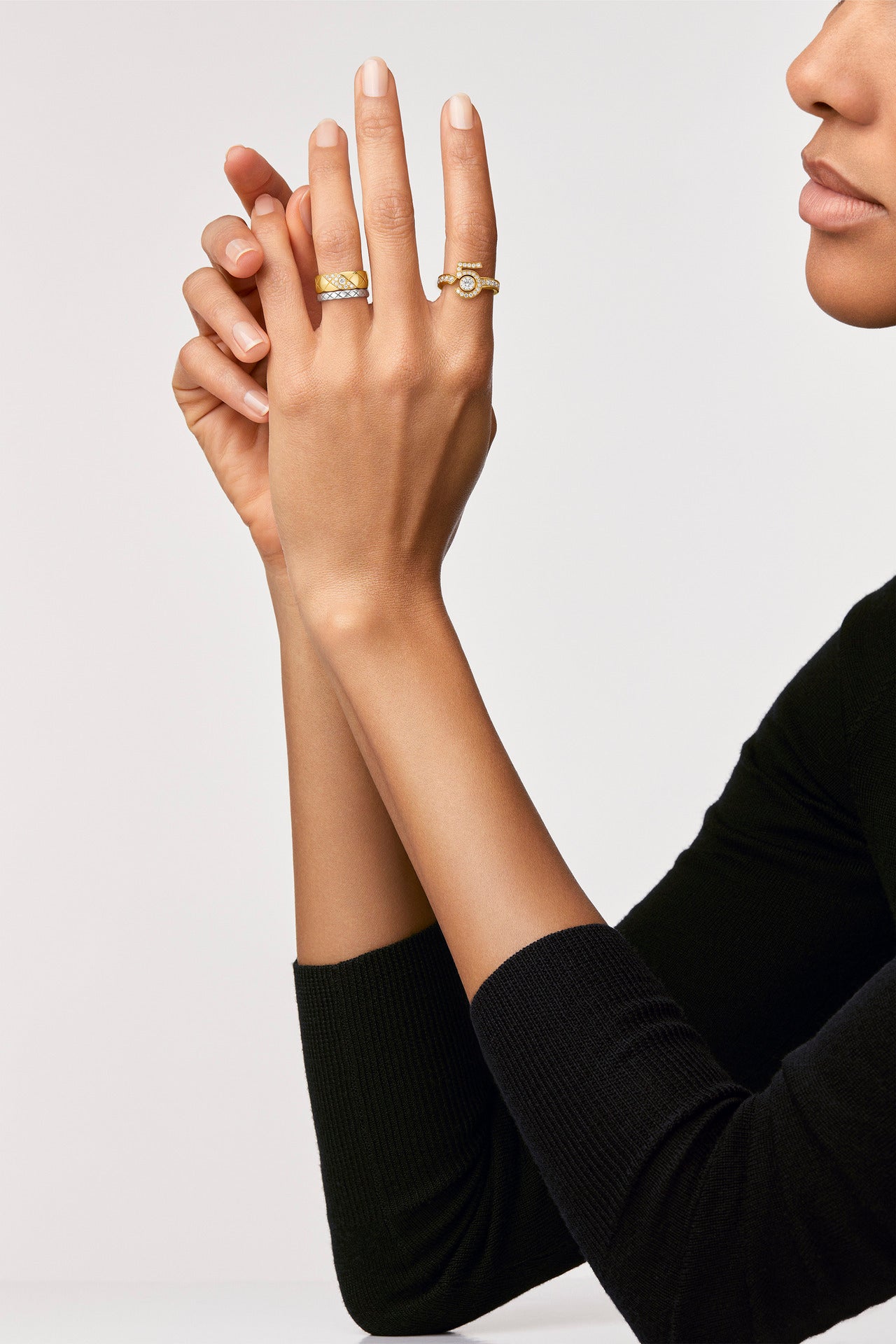 CHANEL COCO CRUSH RING QUILTED MOTIF SMALL VERSION