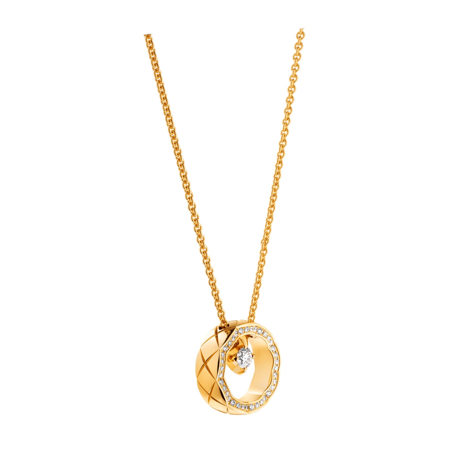 COCO NECKLACE QUILTED MOTIF