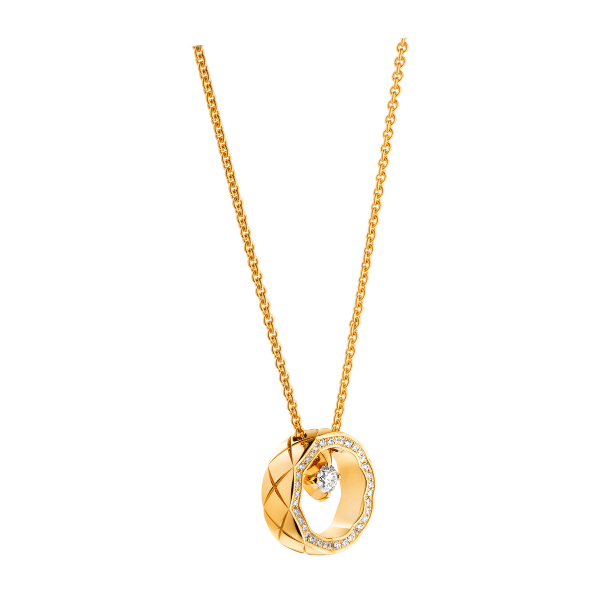 COCO NECKLACE QUILTED MOTIF