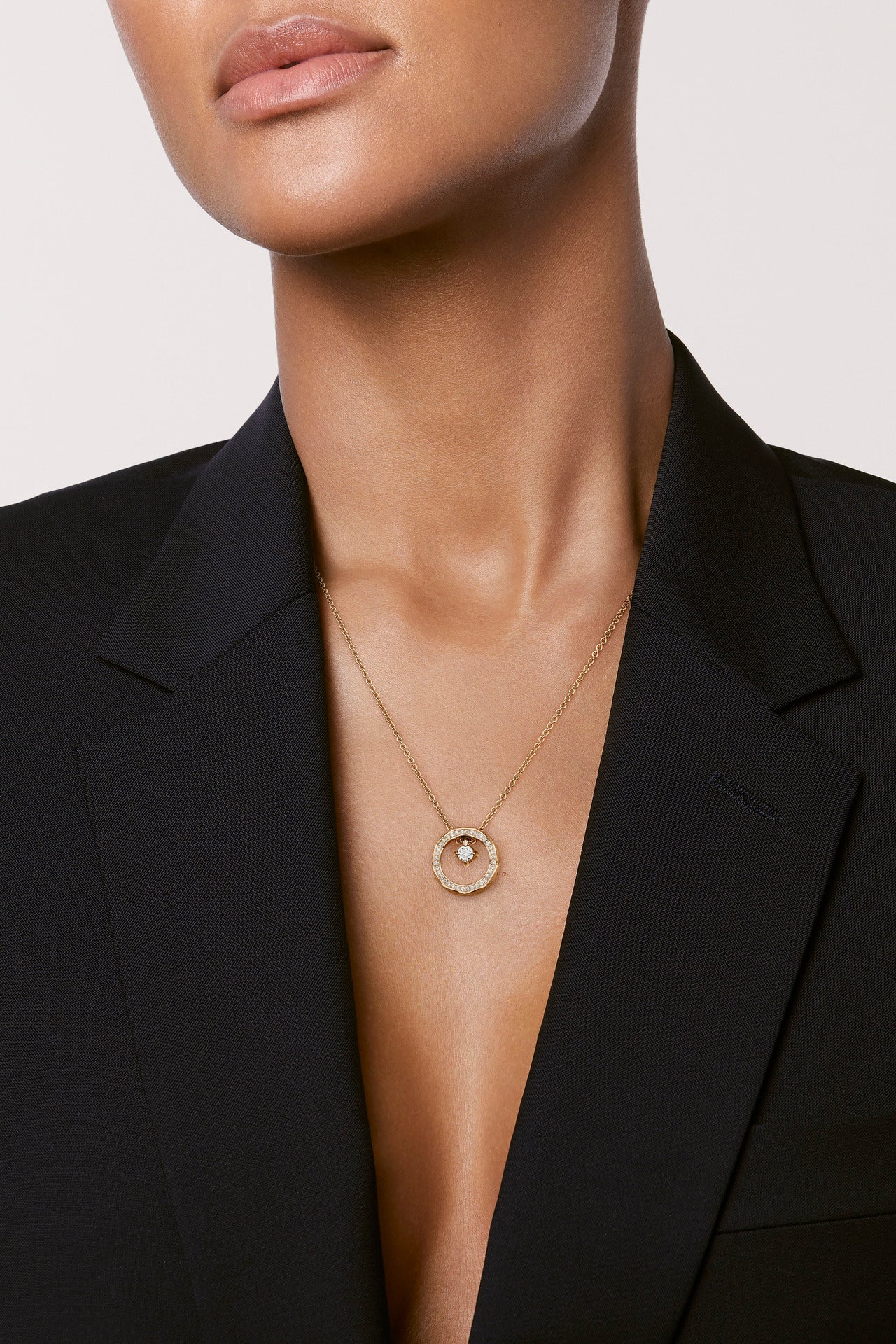 CHANEL COCO NECKLACE QUILTED MOTIF