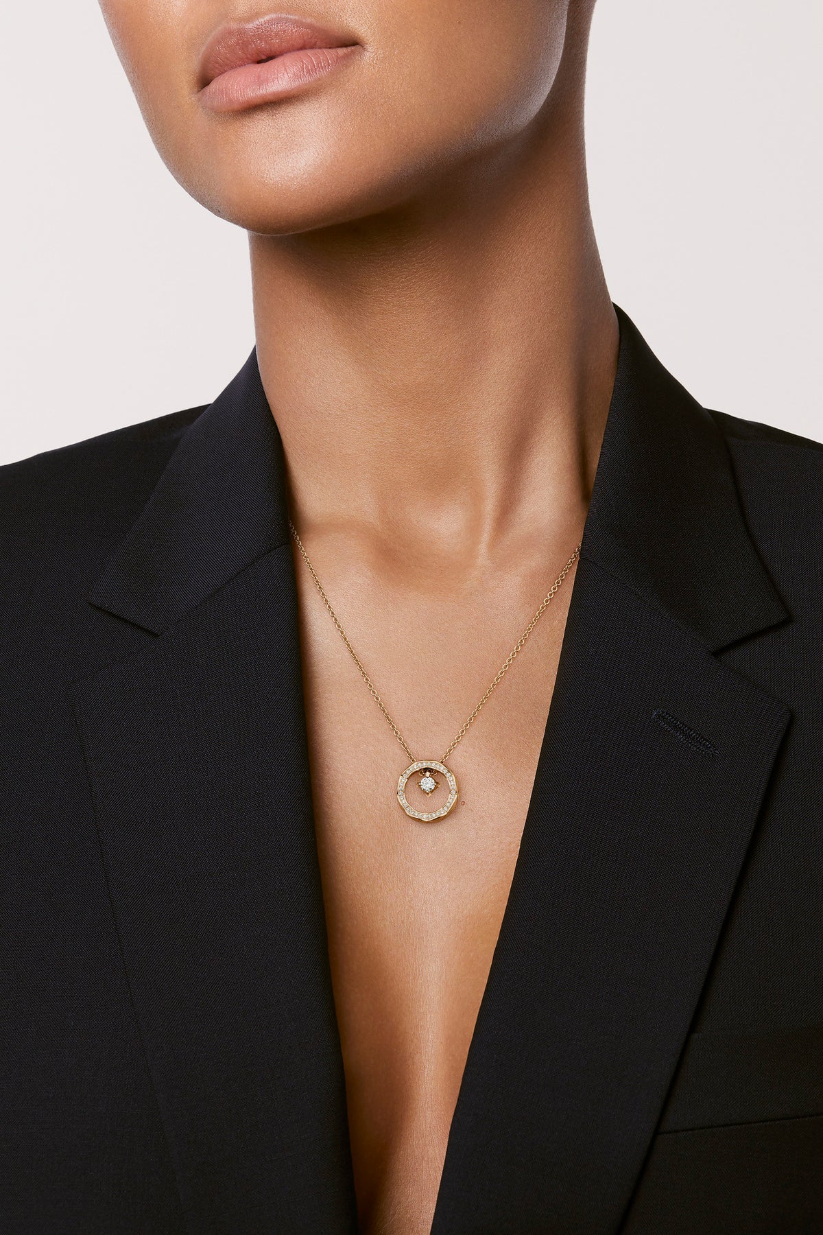 CHANEL COCO NECKLACE QUILTED MOTIF