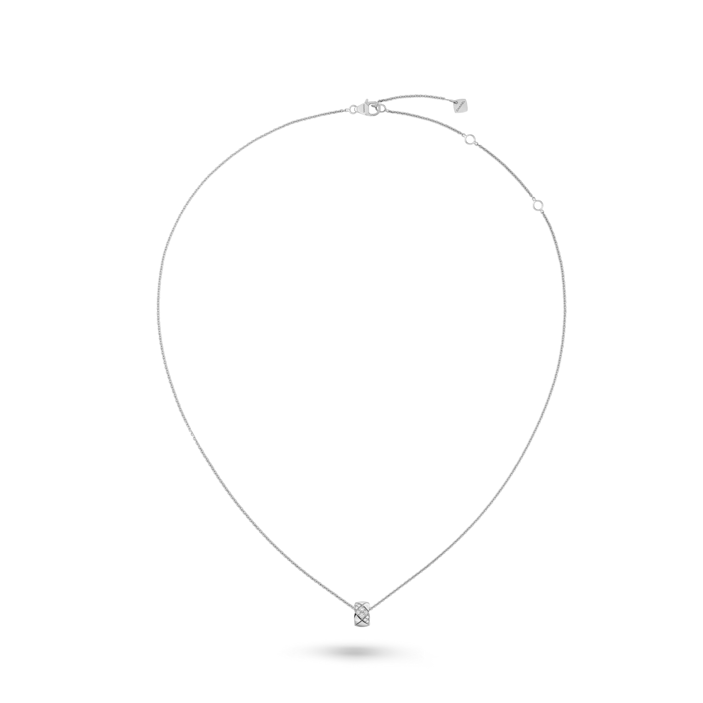 CHANEL COCO CRUSH NECKLACE, QUILTED MOTIF SMALL VERSION