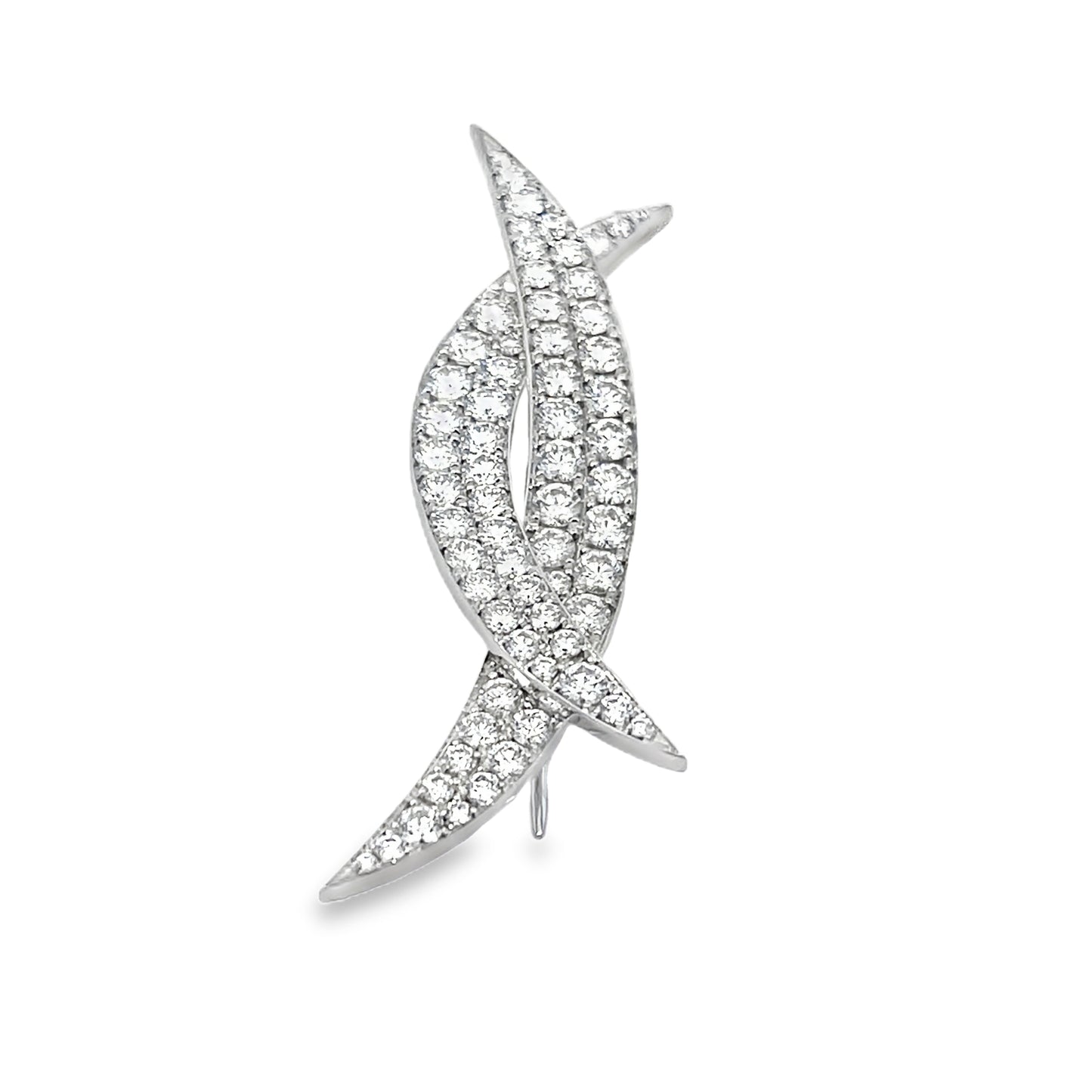 RAHAMINOV 18KW KISSING MOON PIN