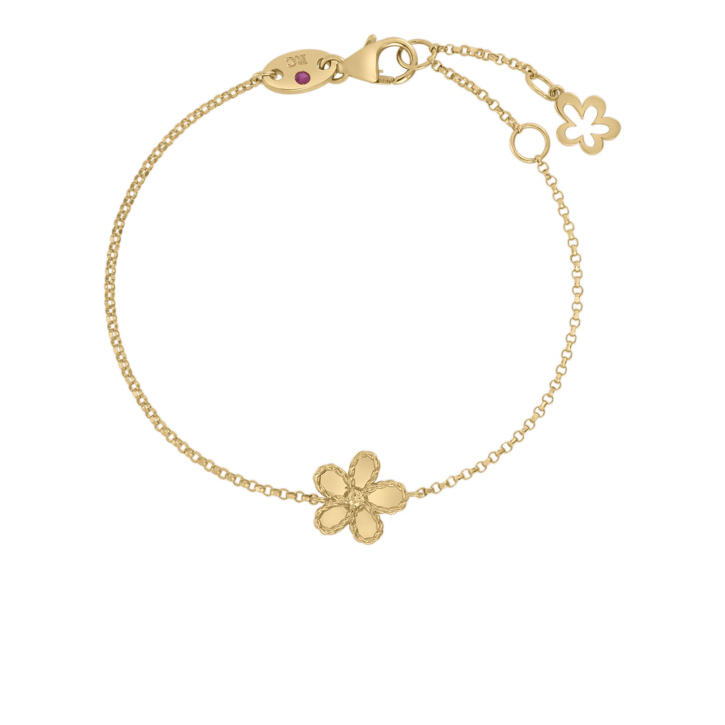 18KY DIAMOND JASMINE SMALL FLOWER BRACELET