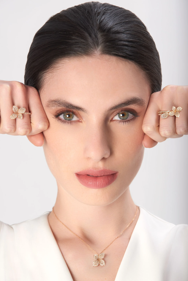 PASQUALE BRUNI 18KR PETIT GARDEN FLOWER RING