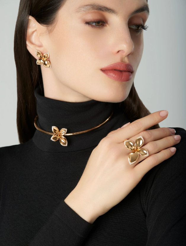 PASQUALE BRUNI 18KR GIARDINI SEGRETI FLOWER EARRINGS