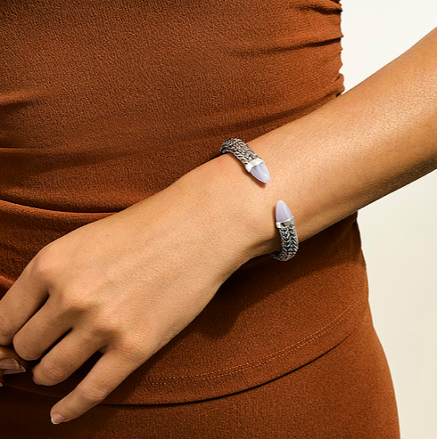 SS SPEAR 50 BLUE LACE AGATE FLEX CUFF