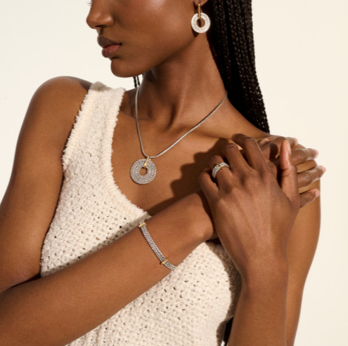 SS/14KY ICON LINK BAR RING, 6MM