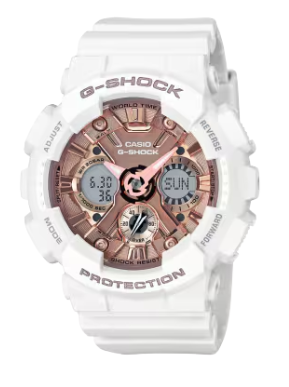 GA-120 WOMEN ANALOG-DIGITAL WHITE