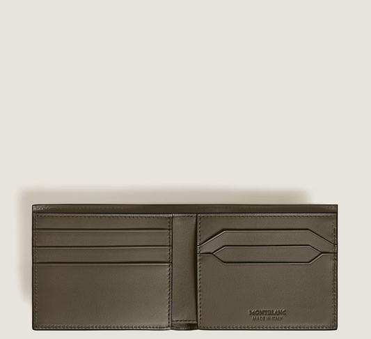 MONTBLANC 6CC WALLET IN KHAKI EXTREME LEATHER