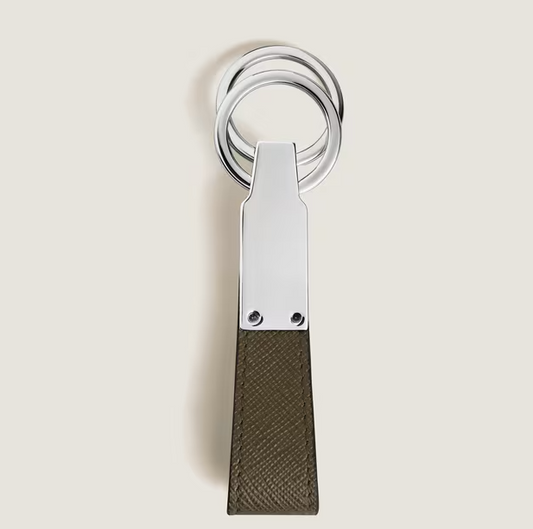 MONTBLANC LOOP KEY HOLDER IN KHAKI SARTORIAL LEATHER